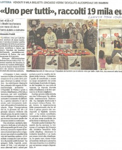 Articolo Gazzetta di PArma 07/01/2013