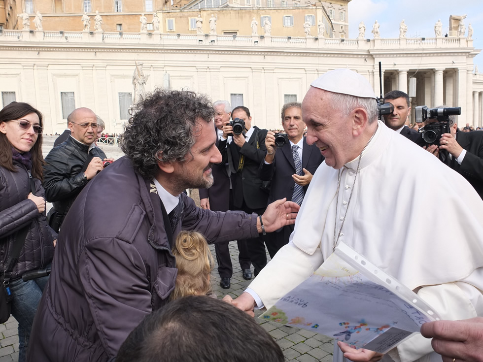 Papa Francesco con Antonio Guarini_web